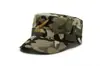 Chapéu Primavera e Verão Bordado de Estrela Verde Militar Moda Masculina Chapéu de Sol Boné Plano Boné Chapéu de Algodão Boné de Beisebol