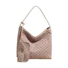 Bolsa de Mão Tecida Casual Versátil de Textura de Alta Qualidade para Mulheres, Bolsa Tote Grande Capacidade de Luxo Leve, Bolsa de Ombro para Mulheres