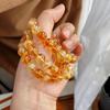 Pulseira Cristal de Gelo Picado Asai Amarelo Citrino Nova Pulseira Estilo Chinês Versátil Moda Estilo Nacional Elegante Combinação Hanfu