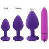 Atacado do Fabricante Plug Anal de Silicone para Homens e Mulheres, Dispositivo de Masturbação para Casais, Suprimentos para Flertar Mais Conjunto de Bullet Vibratório
