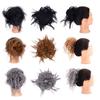 Comércio exterior europeu e americano Amazon flor botão bola cabeça anel de cabelo feminino invisível fofo natural bagunça preguiçosa falsa anel de cabelo moda