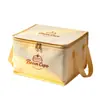 Bolsa Isotérmica para Pasteles con Logo Personalizado, Papel de Aluminio Cosido, Bolsa Engrosada para Mantener el Frío, Bolsa Tote para Llevar, Paquete de Hielo Octagonal para Conservar la Frescura, Hecho a Medida
