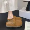 Zapatillas de casa cerradas estilo Birkenstock retro de suela gruesa y versátiles para mujer, nueva moda otoño 2026, sandalias Birkenstock sin cordones