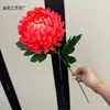 Flor Artificial de Crisantemo Garra de Dragón de Tallo Único, Dalia, Crisantemo Bola, Producto Transfronterizo Más Vendido, Flores para Proyectos, Arreglos Florales para Sacrificios, Venta al por Mayor de Comercio Exterior