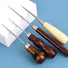 Agulha de Furador para Reparo de Sapatos de Alta Dureza Ferramenta Manual de Costura Ferramenta de Reparo de Sapatos Gancho Ponto de Costura de Reparo de Sapatos Antigo Furador Pontiagudo