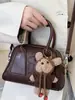 Bolso de Bowling de Alta Apariencia Estilo Coreano de Moda para Mujer, Nuevo Bolso Cruzado de Hombro Casual Primavera 2026