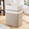 Cesta para Ropa Sucia de Dormitorio Organizador de Almacenamiento Cesta Cesta de Almacenamiento Cesta para Artículos Varios Cesta de Cuerda de Algodón para Edredón Cesta para Ropa Sucia Ropa Cubo para Sala de Estar