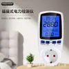 Enchufe de facturación retroiluminado con monitor de detección de energía multimodelo, dispositivo de facturación inteligente, enchufe de medición de energía estándar europeo