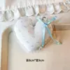 Pingente de Coração de Tecido Preenchido com Algodão Estilo Coreano Fresco e Simples com Acabamento de Renda, Corrente de Celular Delicada, Chaveiro e Pingente para Bolsa