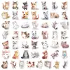 50 Pegatinas de Gato Acuarela Color Claro de Compra Directa Transfronteriza Dibujo de Tinta de Dibujos Animados Mascota Linda Pegatinas para Laptop