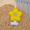 Tela de flor de cinco pétalos nueva lindos accesorios para el cabello de niños bolsa bolsa de algodón venta al por mayor