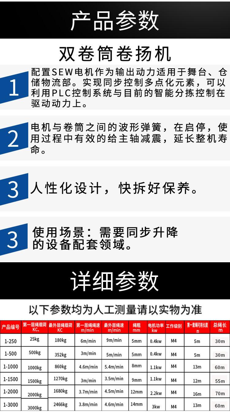 双卷筒卷扬机