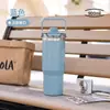 Copo Térmico Portátil de Mão para Duas Bebidas, Floral 3D, para Carro, Armazenamento Frio, Portátil, para Exterior, Vácuo, Copo de Presente