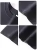 Camiseta Pesada Gola Careca com Ombros Caídos 250g, Popular nas Redes Sociais, Algodão Puro Marca Moderna Camiseta Básica Casual, Camiseta de Verão Gola Careca Cor Sólida