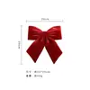 Adornos para Árbol de Navidad con Lazo Rojo Plisado, Decoraciones de Escena de Boda con Lazo, Decoraciones de Tienda con Lazo, Lazo