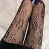 Lolita Lolita Loli Calcetines Estilo Japonés Flor Blanca Medias de Red Calcetines de Flor Rosa Calcetines Negros