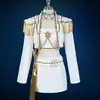 Cosplay de Grupo de Chicas Cazadoras de Demonios Kpop Lumi Zoe Mila Disfraz Blanco de Escenario Conjunto de Anime para Mujeres Transfronterizo
