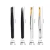 Nuevo Pinzas para Cejas Pinzas Doradas Pinzas para Pestañas Pinzas para Cejas de Acero Inoxidable al por Mayor Herramientas de Belleza