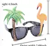 Gafas de verano estilo hawaiano fiesta playa copa alta gafas de bola fiesta forma divertida