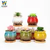 Maceta Suculenta Interior Escritorio Balcón Decoración Exportación Transfronteriza Jardinería Cerámica Mayoreo Regalos Navideños