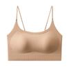 Ropa Interior de Tirantes Traseros Belleza Sin Marcas para Mujer Uso Interior Uso Exterior Envoltura Base Hilo en el Pecho Sin Aro de Acero Chaleco de Tirantes para Niñas