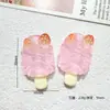 Picolé de Fruta Simulada Vibe de Verão Chaveiro com Tema de Comida Pingente Acessórios DIY Presilha de Cabelo Elástico de Cabelo Pingente para Sapato