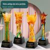 Troféus de Vidro Feitos Sob Medida, Prêmios Comemorativos de Cristal para Aposentadoria para Funcionários Destaque, Prêmios para Eventos, Vidraria Tradicional de Alta Qualidade Feita Sob Medida