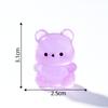 Muñeco de Oso Lindo de Dibujos Animados Luminoso Casa de Muñecas Decoración DIY Bolsita Sorpresa Accesorios Paisaje en Miniatura Adornos de Escritorio