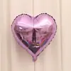 Balão de alumínio em forma de coração de 18 polegadas amor coração balão de folha de alumínio arranjo de decoração de festa de casamento fábrica atacado