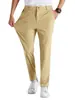Nuevos Pantalones de Golf Elásticos de Verano para Hombre de Venta Caliente en Comercio Exterior, Pantalones Formales Casuales de Cintura Elástica Ajustados Rectos Cónicos