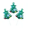 Decoração de Bolo Árvore de Natal Floco de Neve Árvore de Natal Festa de Feriado Plug-in Assando Festa de Véspera de Natal Sobremesa Plug-in