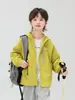 Valle del Viento 2026 Otoño Nuevo Estilo Serie Montaña Exterior Cortavientos con Capucha para Niños Chaqueta Impermeable Fresca para Primavera y Otoño