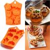 En stock modelo de silicona para chocolate de Halloween de 6 piezas, modelo de rejilla de hielo, modelo para hornear hecho a mano, molde para pastel decorativo DIY