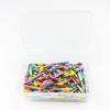 Productos de Comercio Exterior Cepillo Pulidor Mango Plateado Cepillo Pulidor Dental Cepillo Pulidor de Uñas Plano de Colores Punta Puntiaguda 100 Piezas/Caja