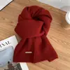 Cachecol Versátil de Cor Sólida para Outono e Inverno Lã Tricotada para Homens e Mulheres Casal Estilo Coreano Tendência Moda Fresca Quente Fofo