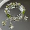 Pulsera de Cuentas de Mariposa Estilo Chino Mismo Estilo Impresión para Mujer Lujo Ligero Nicho Gama Alta Elegante Pulsera para Pareja Regalo para Novia