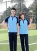 Uniformes escolares de verano, conjuntos de manga corta para estudiantes de secundaria y preparatoria, conjuntos deportivos de dos piezas para hombres y mujeres para reuniones deportivas universitarias, camisetas de fabricante, uniformes de clase