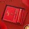 Cuaderno de Éxito Lista Dorada A5 Tendencia Nacional Set para Preparatoria y Examen de Admisión a la Universidad Regalo de Temporada de Graduación Cuaderno Flor de Ventana Logo Personalizado