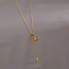 Collar Ajustable Deslizante Arco del Triunfo para Mujer, Lujo Ligero, Diseño de Nicho de Alta Gama, Cadena para Clavícula de Acero de Titanio que No se Desvanece