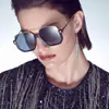 Óculos de Sol Piloto Vintage Oversized Feminino Masculino Clássico Quadrado Decorativo Moda Anos 70 Abajur