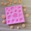 Ferramentas de cozimento de botão de forma diferente Decoração do bolo Molde de biscoito de chocolate Silicone Mold Spot