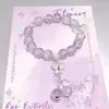 Pulsera de Cristal con Mariposa en Gradiente Estilo Super Hada con Diseño Único, Alto Valor Estético, Dulce y Delicada, Adecuada para Estudiantes