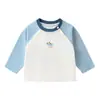 Conjunto de camiseta de manga larga Kaka Panda para niños, conjunto de otoño para niñas, conjunto casual de dos piezas para niños, ropa de primavera y otoño para bebés