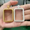 Estuche de Acero de Titanio para Thangka al por Mayor, Chapado en Oro, No se Desvanece, Colgante de Caja Vacía para Thangka Pintado a Mano, Caja Gawu Impermeable de Doble Cara 4*5
