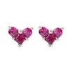 Brincos Fofos em Forma de Coração Prata de Lei S925 Simples Elegantes Pequenos Mini Brincos para Mulheres Brincos Personalizados Japoneses e Coreanos