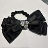 Lazo Fresco y Sencillo Flor de Pedrería 2024 Nueva Moda Retro Lazo para el Cabello Cuerda Francesa Tocado Accesorios para el Cabello para Mujeres