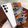 Funda de Película Retro Sol Luna Planeta Adecuada para Samsung s24/s23+ s22 Modelo Todo Incluido Espejo Nicho No Chocante