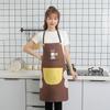 Los fabricantes de delantales pueden enviar delantales de cintura sin mangas impermeables para cocina con diseño de dibujos animados, engrosados, de color sólido, para secarse las manos, para cocinar, de regalo