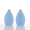 Frasco de Shampoo e Gel de Banho para Bebê 500ml Frasco Azul Plano Ombro Arredondado Frasco de Plástico PE Frasco com Bomba para Loção Corporal
