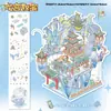 Pegatinas de Paisaje de Tamaño Grande con Temas Culturales y Creativos para Niños, Pegatinas de Escena Miniatura 3D para Alivio del Estrés, Pegatinas para Diario DIY